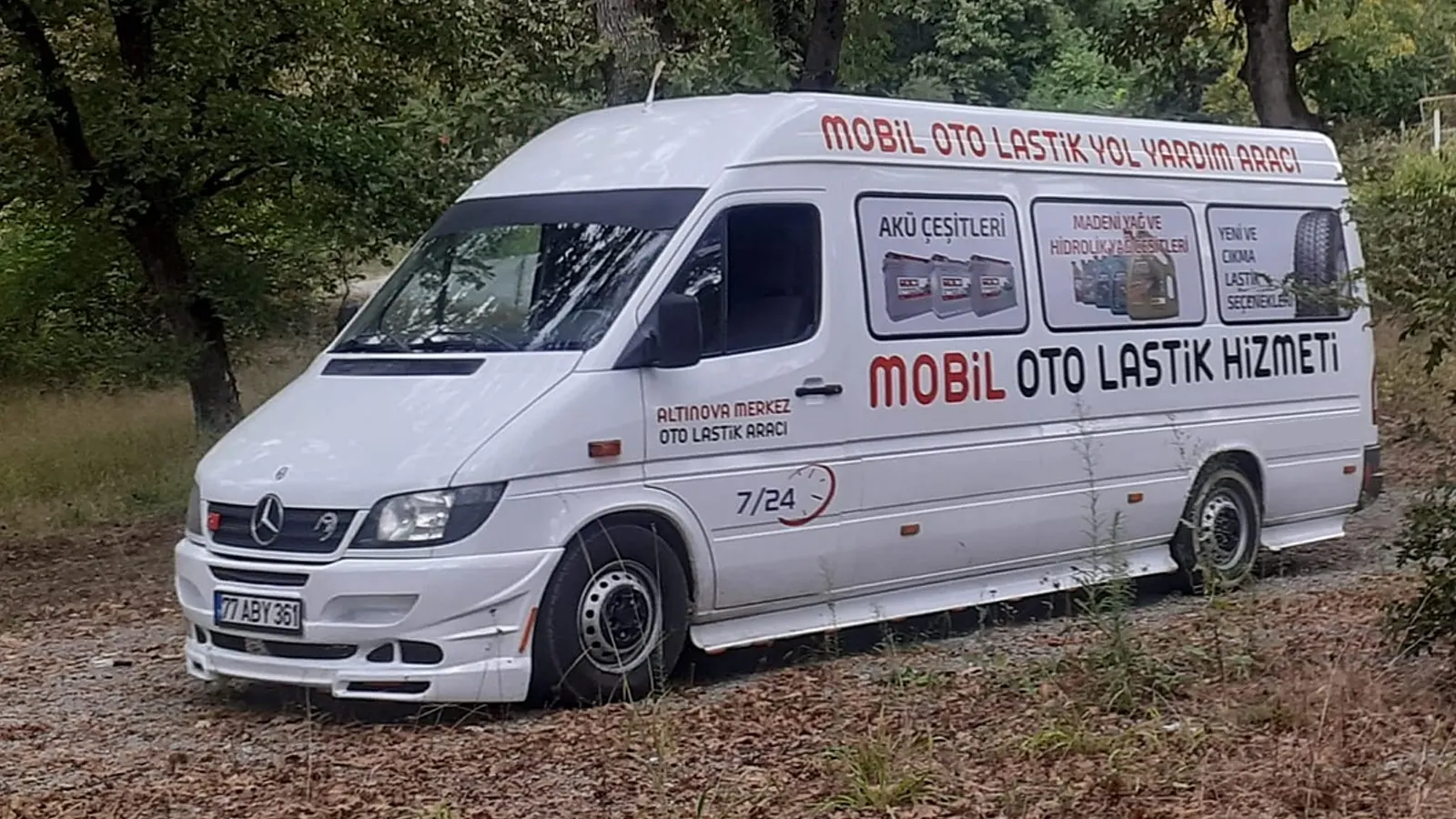 Altınova Merkez mobil oto lastik ve yol yardım aracı
